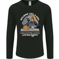 Welding Like a Girl Funny Welder Mens Long Sleeve T-Shirt Black