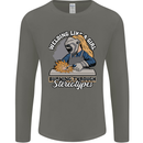 Welding Like a Girl Funny Welder Mens Long Sleeve T-Shirt Charcoal