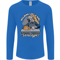 Welding Like a Girl Funny Welder Mens Long Sleeve T-Shirt Royal Blue