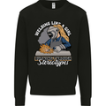 Welding Like a Girl Funny Welder Mens Sweatshirt Jumper Black