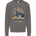 Welding Like a Girl Funny Welder Mens Sweatshirt Jumper Charcoal