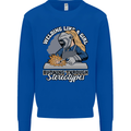 Welding Like a Girl Funny Welder Mens Sweatshirt Jumper Royal Blue