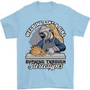 Welding Like a Girl Funny Welder Mens T-Shirt 100% Cotton Light Blue