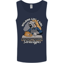 Welding Like a Girl Funny Welder Mens Vest Tank Top Navy Blue