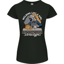 Welding Like a Girl Funny Welder Womens Petite Cut T-Shirt Black
