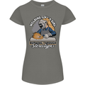 Welding Like a Girl Funny Welder Womens Petite Cut T-Shirt Charcoal