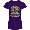 Welding Like a Girl Funny Welder Womens Petite Cut T-Shirt Purple