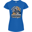 Welding Like a Girl Funny Welder Womens Petite Cut T-Shirt Royal Blue
