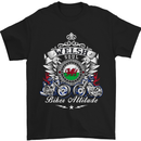Welsh Soul Biker Attitude Bike Motorcycle Mens T-Shirt Cotton Gildan Black