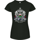Welsh Soul Biker Attitude Bike Motorcycle Womens Petite Cut T-Shirt Black