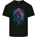 Werewolf & Child Wolf Horror Halloween Mens Cotton T-Shirt Tee Top Black