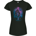 Werewolf & Child Wolf Horror Halloween Womens Petite Cut T-Shirt Black
