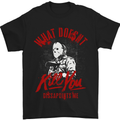 What Doesn't Kill Halloween Serial Killer Mens T-Shirt Cotton Gildan Black