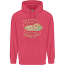 What Goes On In the Sheep Pen Farming Childrens Kids Hoodie Heliconia