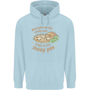 What Goes On In the Sheep Pen Farming Childrens Kids Hoodie Light Blue