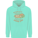 What Goes On In the Sheep Pen Farming Childrens Kids Hoodie Peppermint