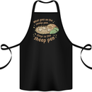 What Goes On In the Sheep Pen Farming Cotton Apron 100% Organic Black