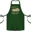 What Goes On In the Sheep Pen Farming Cotton Apron 100% Organic Forest Green