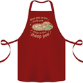 What Goes On In the Sheep Pen Farming Cotton Apron 100% Organic Maroon