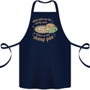 What Goes On In the Sheep Pen Farming Cotton Apron 100% Organic Navy Blue
