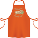 What Goes On In the Sheep Pen Farming Cotton Apron 100% Organic Orange