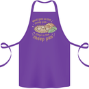 What Goes On In the Sheep Pen Farming Cotton Apron 100% Organic Purple