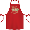 What Goes On In the Sheep Pen Farming Cotton Apron 100% Organic Red