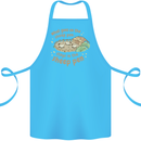 What Goes On In the Sheep Pen Farming Cotton Apron 100% Organic Turquoise