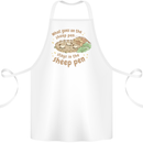 What Goes On In the Sheep Pen Farming Cotton Apron 100% Organic White