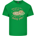 What Goes On In the Sheep Pen Farming Kids T-Shirt Childrens Irish Green