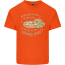 What Goes On In the Sheep Pen Farming Kids T-Shirt Childrens Orange