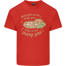 What Goes On In the Sheep Pen Farming Kids T-Shirt Childrens Red