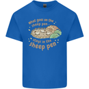 What Goes On In the Sheep Pen Farming Kids T-Shirt Childrens Royal Blue