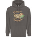 What Goes On In the Sheep Pen Farming Mens 80% Cotton Hoodie Charcoal