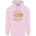 What Goes On In the Sheep Pen Farming Mens 80% Cotton Hoodie Light Pink