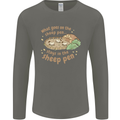 What Goes On In the Sheep Pen Farming Mens Long Sleeve T-Shirt Charcoal