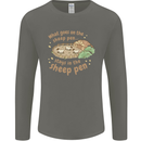 What Goes On In the Sheep Pen Farming Mens Long Sleeve T-Shirt Charcoal