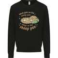 What Goes On In the Sheep Pen Farming Mens Sweatshirt Jumper Black