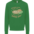 What Goes On In the Sheep Pen Farming Mens Sweatshirt Jumper Irish Green