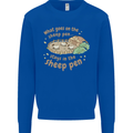 What Goes On In the Sheep Pen Farming Mens Sweatshirt Jumper Royal Blue