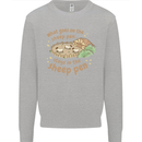 What Goes On In the Sheep Pen Farming Mens Sweatshirt Jumper Sports Grey