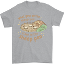What Goes On In the Sheep Pen Farming Mens T-Shirt 100% Cotton Sports Grey