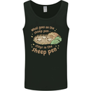 What Goes On In the Sheep Pen Farming Mens Vest Tank Top Black