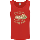 What Goes On In the Sheep Pen Farming Mens Vest Tank Top Red