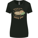 What Goes On In the Sheep Pen Farming Womens Wider Cut T-Shirt Black