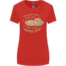 What Goes On In the Sheep Pen Farming Womens Wider Cut T-Shirt Red