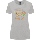 What Goes On In the Sheep Pen Farming Womens Wider Cut T-Shirt Sports Grey