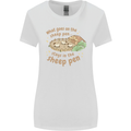 What Goes On In the Sheep Pen Farming Womens Wider Cut T-Shirt White