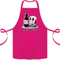 What We Love Kills Us Burger Food Skull Cotton Apron 100% Organic Pink