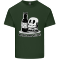 What We Love Kills Us Burger Food Skull Mens Cotton T-Shirt Tee Top Forest Green